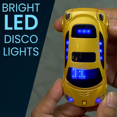 Car Flip Phone with Dual Screen & Dual SIM + Free Wireless Bluetooth Earpods with Charging Case & Inbuilt Powerbank (CSM10)