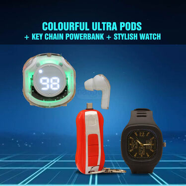 Ultrapods Pro+New Keychain Power Bank With Free Stylish Watch (TWS45)