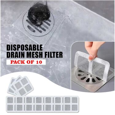 Disposable Drain Mesh Filter Pack of 10 (DMFP10)