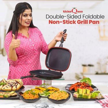 Big Double - Sided Foldable Non Stick Grill Pan (1DSP1)