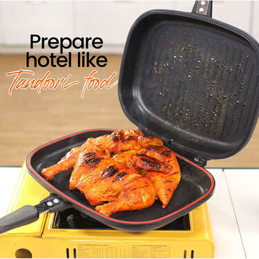 Big Double - Sided Foldable Non Stick Grill Pan (1DSP1)