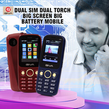 Dual SIM Dual Torch Big Screen Big Battery Mobile (GAMMA3)