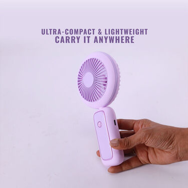 2-in-1 Rechargeable Hand Fan Cum Table Fan (EF10)