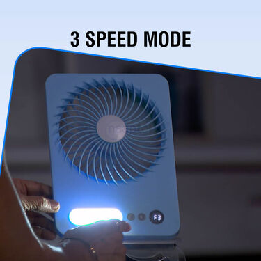 3 Speeds Fan With LED Light (EF15)