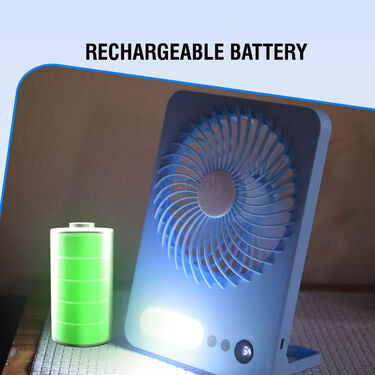 3 Speeds Fan With LED Light (EF15)