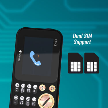 Dual Sim Big Screen Radio Mobile with Inbuilt Emergency Light (FM2)