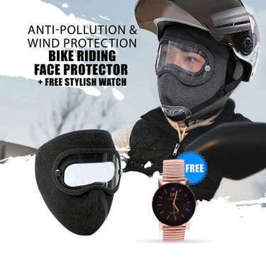 Full Face Mask With Free Stylish Watch (FMW1)