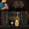 Golden Watch + 2 Golden Chain + Bracelet + Ring (MGW2CBR3)
