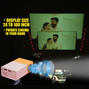 Home Cinema 4K LED Projector Type c with Remote Controller (HCP2)