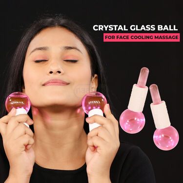 Crystal Glass Ball For Skin Cooling Massage (HE11)