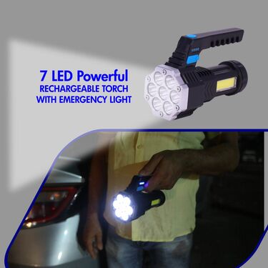 7 LED Powerful Rechargeable Torch with Emergency Light (L70)