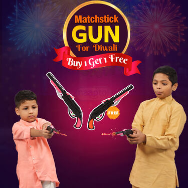 Matchstick Gun for Diwali - Buy 1 Get 1 FREE (MG1)