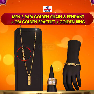 Golden Chain Pendant + Bracelet+ Ring (MGJ37)