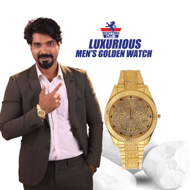 Royal Look Golden Watch (MGW21)