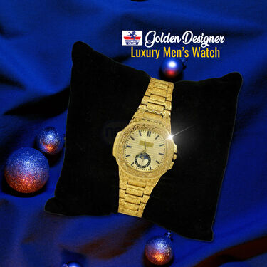 Luxury Mens Square Dial Golden Designer Watch (MGW25)