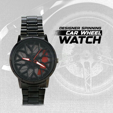 Designer Spinning Car Wheel Watch (MGW26)