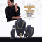 Mens Golden Watch + 2 Chain + Austrian Diamond Bracelet + Ring (MGW2CBR13)