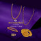 Mens Golden Watch + 2 Chain +  Bracelet + Ring (MGW2CBR14)