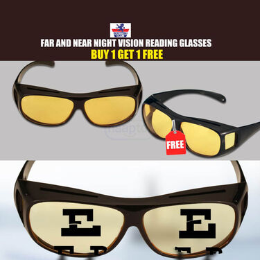 Far and Near Night Vision Reading Glasses Buy 1 Get 1 (NVBRG1)