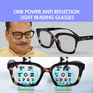 One Power Anti Reflection Light Reading Glasses (ORG8)