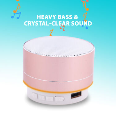 Powerful Heavy Bass Metal Bluetooth Speaker (MSWR)