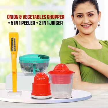 Onion & Veg Chopper + Juicer + Peeler (CHOP4)