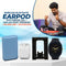 Wireless Bluetooth Earpods with Charging Case + 5200 mAh Pocket Powerbank + Free Mobile Stand + Free Stylish Watch (PB10)