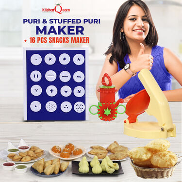 Puri Kachori Maker & 16 pcs Namkeen maker (PK3)
