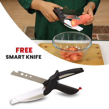 3 In 1Puri Kachori & Gujiya Maker + Free 6Pcs Snack Maker + Smart Knife (PKG10)