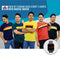 Pack of 5 Stripe Designer T-shirts with Digital Watch (5RTW1)