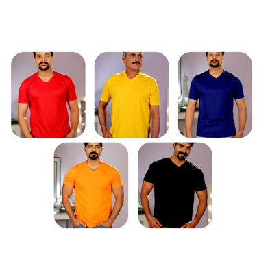Pack of 5 V Neck T-shirts (5VT1)