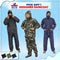 Pick Any 1 Raincoat Solid Black, Solid Blue & Printed Green (RCP-01)