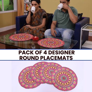 Pack of 4 Designer Round Placemats (RPM1)