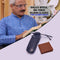 Rimless Bifocal Adaptive Power Reading Glasses + Free Leatherite Wallet (BORG4LW)