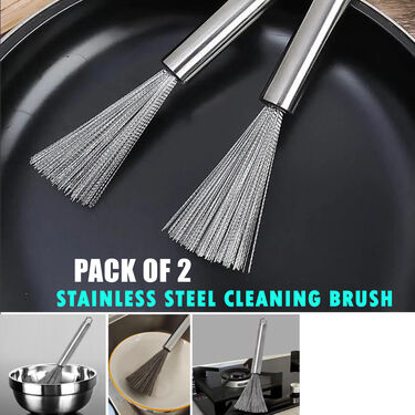Stainless Steel Cleaning Brush Pack Of 2 (SCBP2)