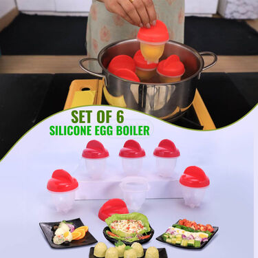 Set of 6 pcs Silicone Egg Boiler (EGB1)
