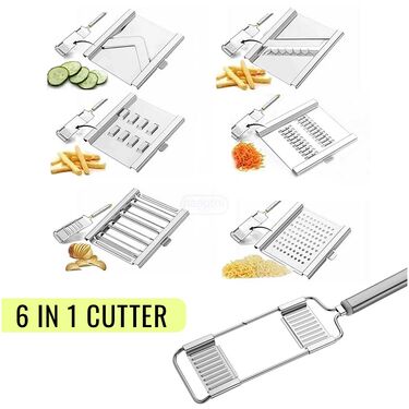 Stainless Steel 6 in 1 Vegetable Cutter (6SS2)