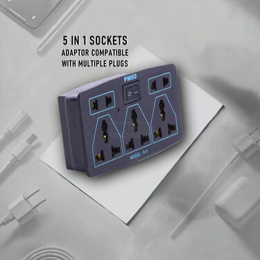 5 In 1 Sockets Adaptor Compatible With Multiple Plugs (UFC2)