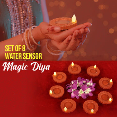 Water Sensor Magic Diya Set of 8 (V2)
