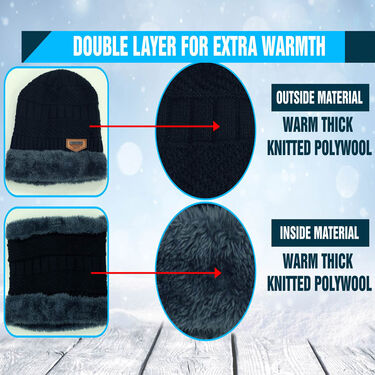 Winter Warm Cap Neck Warmer And Gloves Set - Pick Any 1