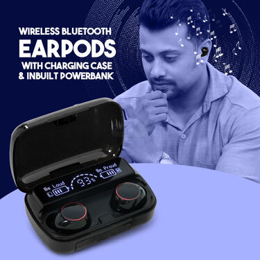 Wireless Bluetooth Earbuds With Inbuilt Screen (C-Type Charger) (M10)