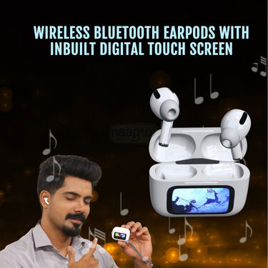 Wireless Bluetooth earpods with inbuilt Touch screen (TWS44)